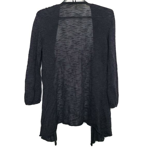 Moth Womens Black Cardigan Knit 3/4 Sleeve Rayon - Picture 1 of 6